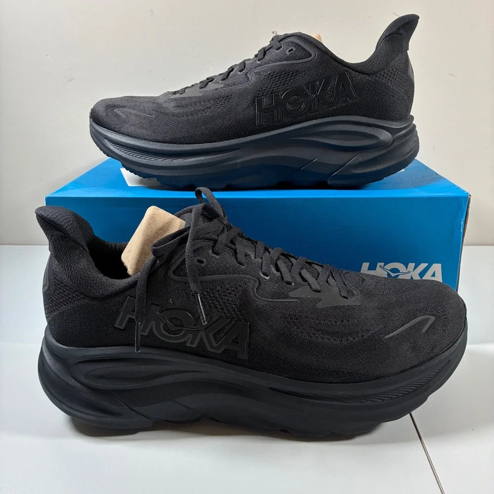 Hoka One One Men's All-Black Athletic Running Shoes